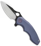 WE Knife Co. 605G Frame Lock Knife Blue Titanium (3" Satin, Black)