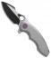 WE Knife Co. 605E Frame Lock Knife Titanium (3" Black, Satin)