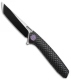 WE Knife Co. 604A Tanto Frame Lock Knife Black Titanium (3.8" Black, Satin)