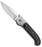 Crawford Custom Fighter Liner Lock Knife CF/Titanium (3.375" Satin) *Collection*