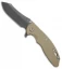 Hinderer Knives XM-18 3.5 Skinner Frame Lock Knife Sand G-10 (Anthracite DLC)