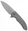 Ferrum Forge Septer Flipper Knife Mech Gray Titanium (3" BB Stonewash)