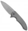 Ferrum Forge Septer Flipper Knife Slab Gray Titanium (3" BB Stonewash)