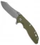 Hinderer Knives XM-18 3.5 Skinner Flipper Knife OD Green G-10 (Stonewash)