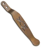 Hinderer XM Cutout Titanium Pocket Clip - Bronze Anodization