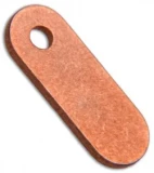 Hinderer Filler Tab Copper One Hole - Copper
