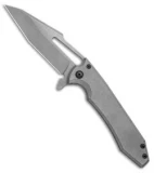 Gavko Knives Mid-Tech Mako Knife Gray Titanium (3.75" Stonewash)