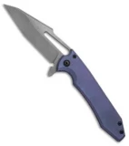 Gavko Knives Mid-Tech Mako Knife Dark Violet Titanium (3.75" Stonewash)