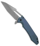 Gavko Knives Mid-Tech Mako Knife Blue Titanium (3.75" Stonewash)