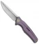 WE Knife Co. 601 Frame Lock Knife Purple Titanium (3.75" Two-Tone)