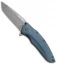 Kizlyar Supreme Knives Zorg D2 Liner Lock Knife Blue G-10 (3.25" Gray)