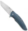 Kizlyar Supreme Knives Zorg D2 Liner Lock Knife Blue G-10 (3.25" Satin)