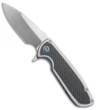 Ferrum Forge Deuce Flipper Frame Lock Knife Ti/CF (3.6" Satin) 7-of-25