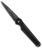 Bear OPS Stiletto Liner Lock Knife Carbon Fiber (3.1" Damascus)