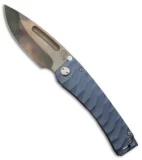 Medford Custom Marauder Frame Lock Knife Sculpted Blue Ti (4.25" Vulcan) MKT