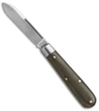 GEC #14 Tidoute Boy's Knife 2.325" OD Green Linen Micarta 142116