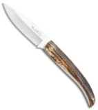Muela Slip Joint Pocket Knife Stag Horn (3.25" Satin)