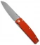 Mercury Logan Liner Lock Knife Orange G-10/Ti (3.6" Bead Blast)