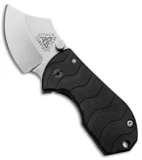 A.R.S. Flip Shank Folder Black G-10 Knife (2" Stonewash Plain)