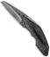 Corrie Schoeman X-Pert Flipper Knife Marble Carbon Fiber (2.9" Damascus)