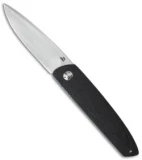 JD van Deventer JN Everyday Flipper Liner Lock Knife Black G-10 (2.5" Satin)
