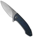 Ochs Worx Avant Custom Liner Lock Knife Blue LSCF (3.25" Stonewash)