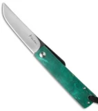 Kansei Matsuno Custom F031 Friction Folder Knife Green Maple (2.625" Satin)