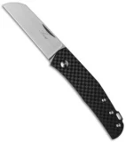 Jens Anso Knives Custom Monte Carlo Pocket Knife Carbon Fiber (2.5" Satin)