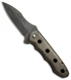 McNees Custom Skybolt Frame Lock Knife Ti (4" Black SW)