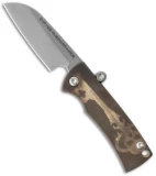 Chaves American Made Redención Friction Folder Knife Brass (2.25" Stonewash)