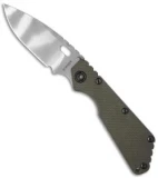 Strider SMF Frame Lock Knife OD Green G-10/Flame Ti (3.9" Tiger Stripe)