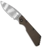 Strider SMF Frame Lock Knife Coyote Brown G-10/Flame Ti (3.9" Tiger Stripe)