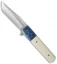 Chuck Gedraitis Yakuza Liner Lock Knife White Micarta/Timascus (3.625" Satin)