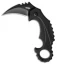 Brous Blades Elite Enforcer Folding Karambit Knife Blackout Ti (2.6" Black)