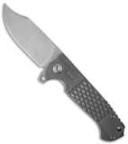 Andre De Villiers Battle Bowie Frame Lock Knife Diamond Ti (3.875" SW) AdV