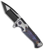 Andre de Villiers Custom Ronin Flipper Knife Titanium (3.875" Two-Tone) AdV
