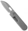 Serge Panchenko Bean Gen. 2 Folding Knife Tumbled Titanium (2.25" Tumbled)