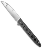 Brad Zinker Custom Wharncliffe Frame Lock Flipper Knife Titanium (3.8" Polish)