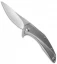 Brous Blades Parallax Frame Lock Flipper Knife Titanium (3.75" Stonewash)