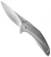Brous Blades Parallax Frame Lock Flipper Knife Titanium (3.75" Satin)