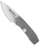 Medford The General Frame Lock Knife Tumbled Titanium w/ Star (4" Stonewash) MKT