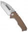 Medford Praetorian Genesis G Tanto Knife Coyote G-10 (3.3" Stonewash) MKT