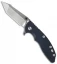 Hinderer Knives XM-18 3.5 Fatty Harpoon Tanto Knife Black/Blue (Stonewash)