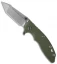 Hinderer Knives XM-18 3.5 Fatty Harpoon Tanto Knife OD Green (Stonewash)
