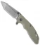 Hinderer Knives XM-18 3.5 Fatty Harpoon Tanto Flipper Knife Sand (Stonewash)