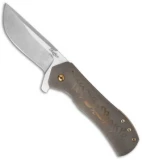 Doc Shiffer Recon "We The People" Frame Lock Knife Bronze Ti (3.5" Satin/SW)