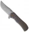 Doc Shiffer Recon Frame Lock Flipper Knife Bronze/Blue Ti (3.5" Stonewash)