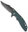 Hinderer Knives XM-18 3.5 Bowie Frame Lock Knife Green G-10 (Black SW)