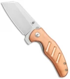 Kizer Copper Mini Sheepdog C01C Liner Lock Knife (2.6" Stonewash)