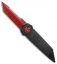 Paragon Dredd Lock Knife Black Aluminum (4" Red Tanto Serrated)